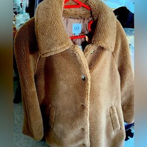 GAP Women's Brown Teddy Jacket